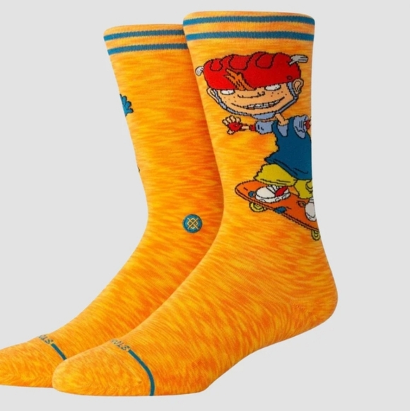 Stance Other - NWT Men's Sam & Twister Rocket Power Stance Vibrant Orange Crew Socks